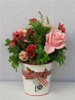 Композиция из искусственных растений "Прованские травы"