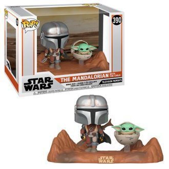Фигурка Funko POP! Bobble: Star Wars: Mandalorian: Moment: Mandalorian & Child 49930