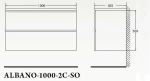 Тумба с раковиной BelBagno ALBANO 100 Bianco Lucido