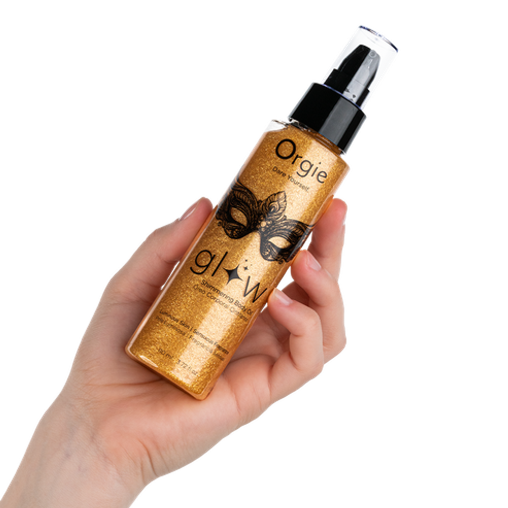 Мерцающий хайлайтер масло для тела Orgie Glow Shimmering Body Oil 110мл