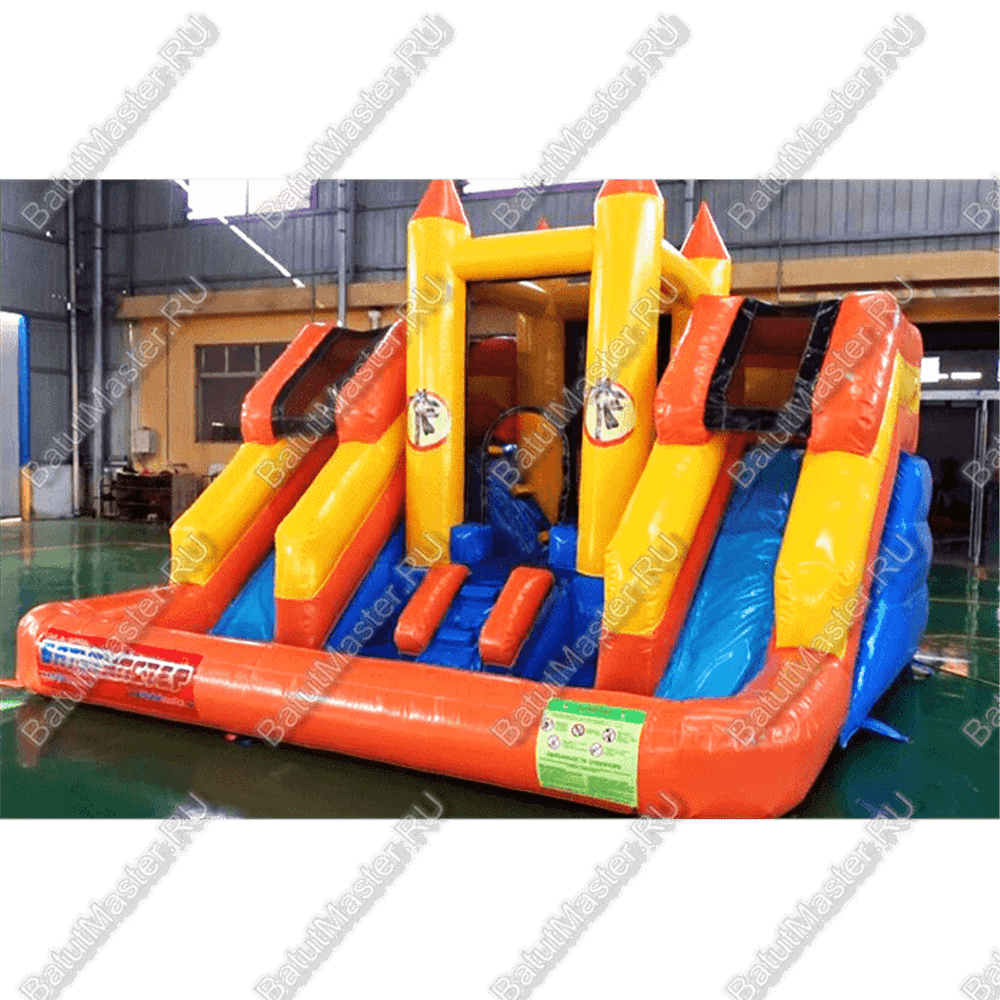 Батут "Морковка" с бассейном