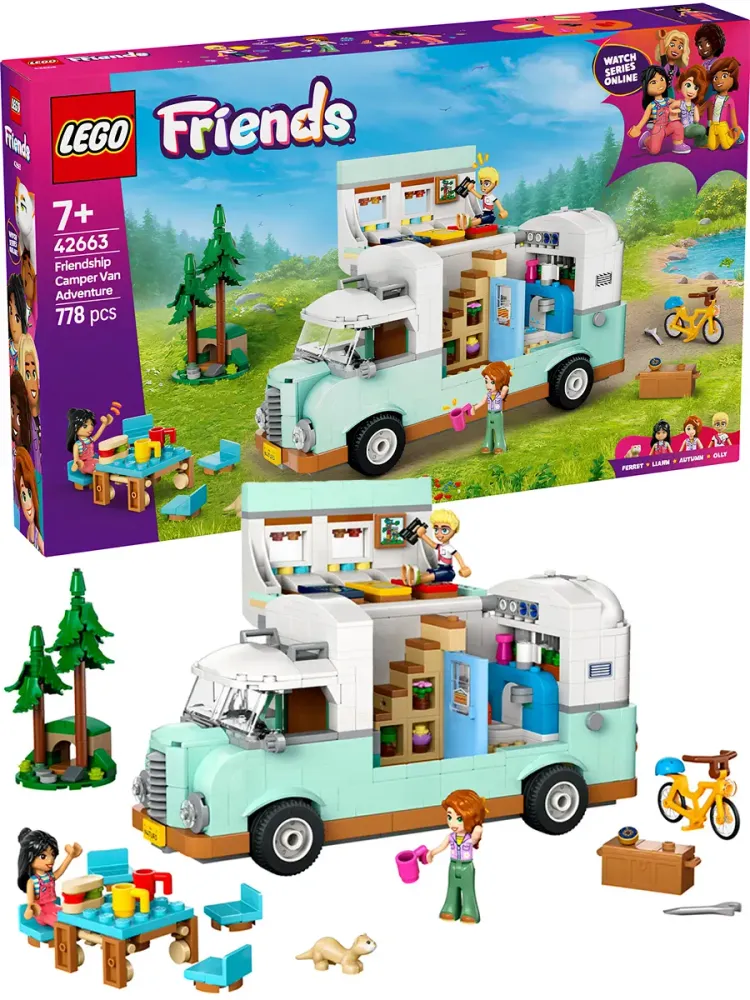 Конструктор Friends 42663 Приключение в фургоне дружбы