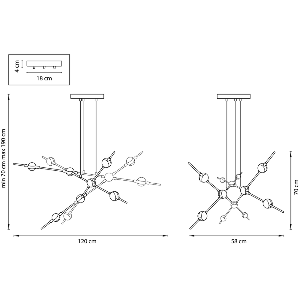 Подвесная светодиодная люстра Bergamo Lightstar 745247