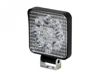 Прожектор LED-FLASH -квадрат (W+W+FLASH)  27W (85*85*17) 9SMD Стробоскоп шт Маяк L521