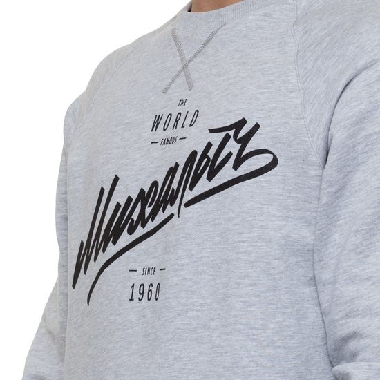 Толстовка ЗАПОРОЖЕЦ Михалыч Серый Меланж