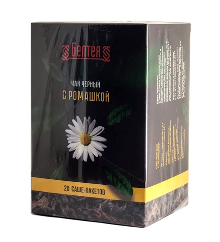 Чай черный с ромашкой 20 пак. Белтея