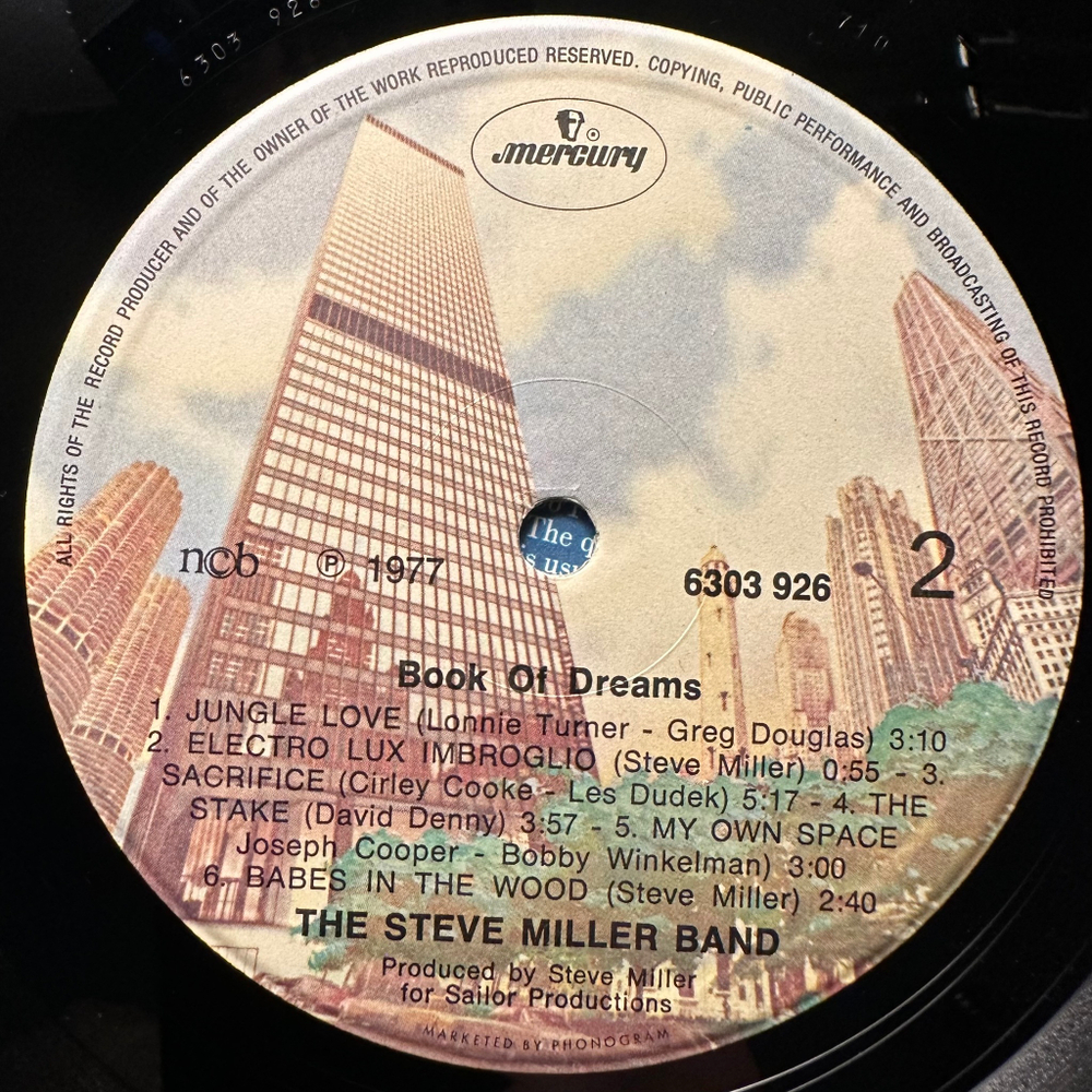 The Steve Miller Band - Book Of Dreams (Скандинавия 1978г.)