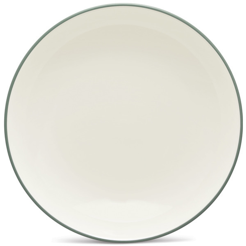 Тарелка закусочная Noritake Цветная волна 21см зеленая тонкий борт