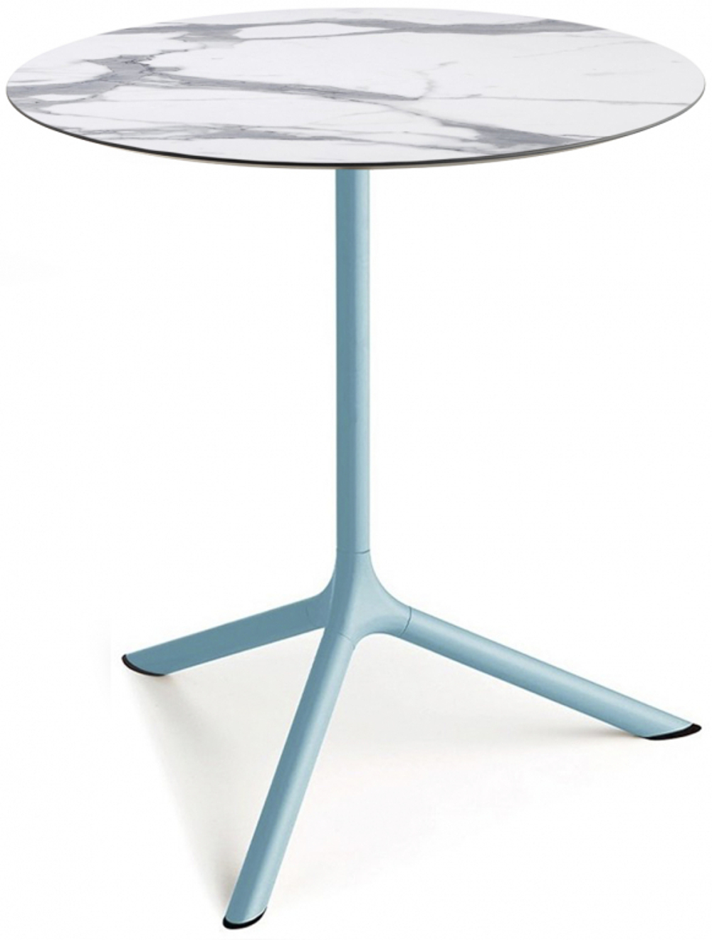 Стол ламинированный обеденный складной Scab Design Tripe Maxi Folding, голубой, белый мрамор Каррара