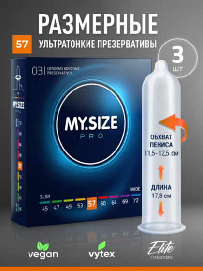 Презервативы MY.SIZE №3 размер 57