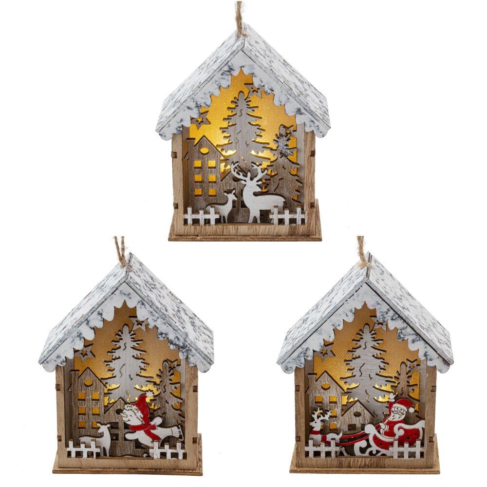 GAEM Изделие декоративное с подсветкой "Домик" (LR54Х3), L10 W5 H12,5 см, 3в.