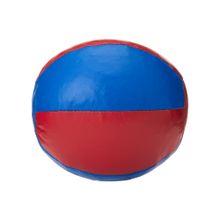 Медбол 3C143-K64, 1кг, иск.кожа, наполнитель резиновая крошка, диам. 16 см, маш сшивка, сине-красный