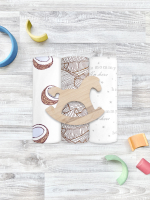 Сет из 3х пелёнок Mjölk Palm Tree/Кокосы/Hello mommy