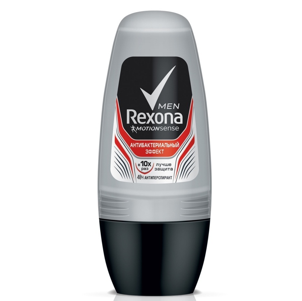Rexona Men Дезодорант-антиперспирант шариковый Антибактериальный эффект, 50 мл
