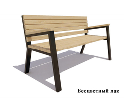 Садово-парковая скамейка «Гамбург», Ангарская сосна