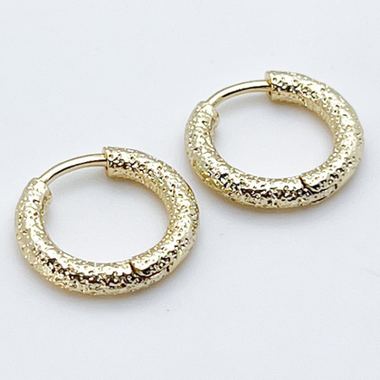 Ювелирные швензы Конго с позолотой, размер 18 мм, толщина 3 мм, цена за пару