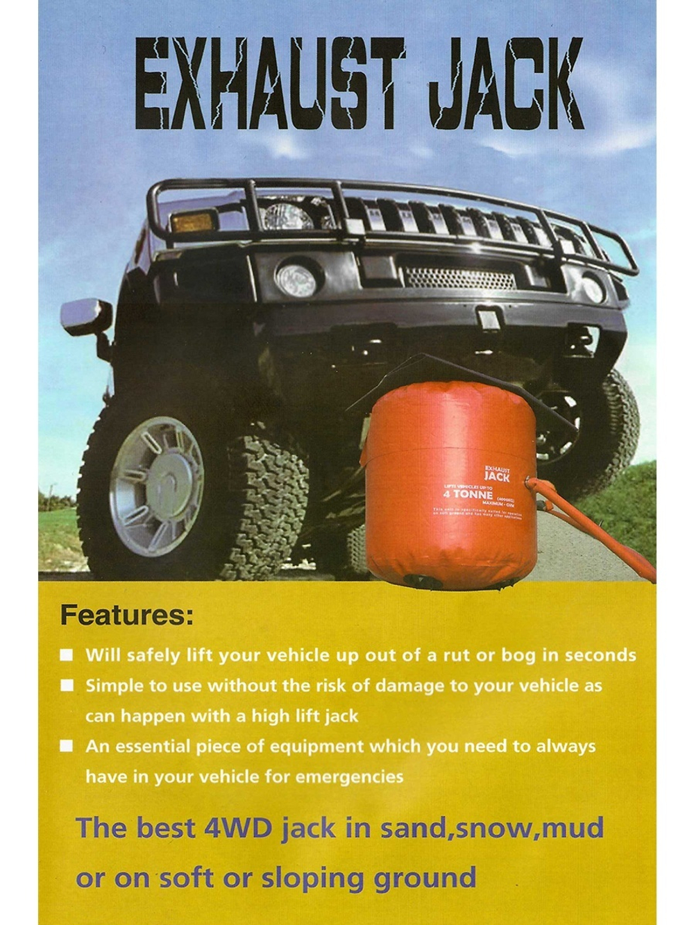 Домкрат надувной AIR JACK 4Т