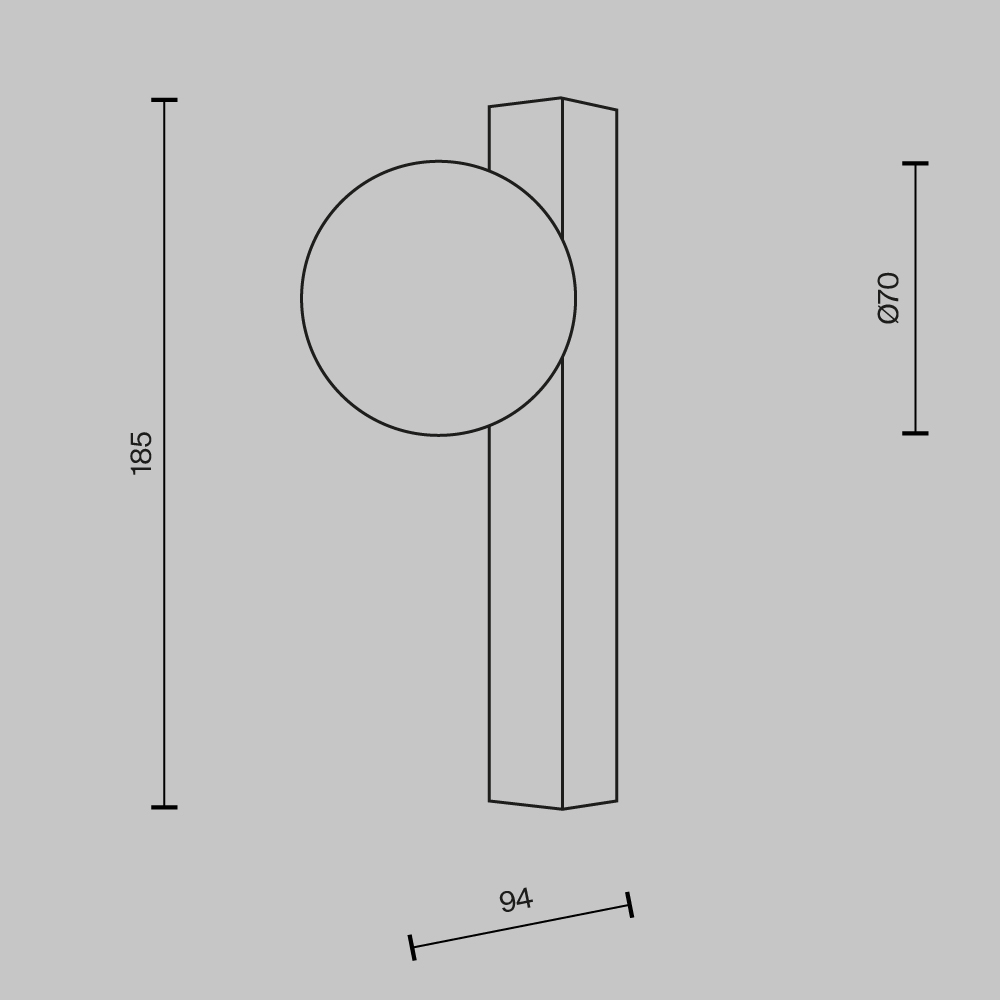 Настенный светильник (бра) Maytoni MOD464WL-L3BS3K