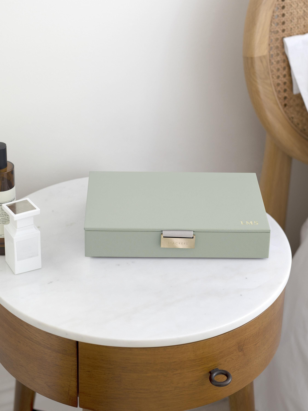 Органайзер для украшений Stackers Classic Jewellery Box Lid - Taupe Woven (Sage Green / светло-зеленый / Sage Green)