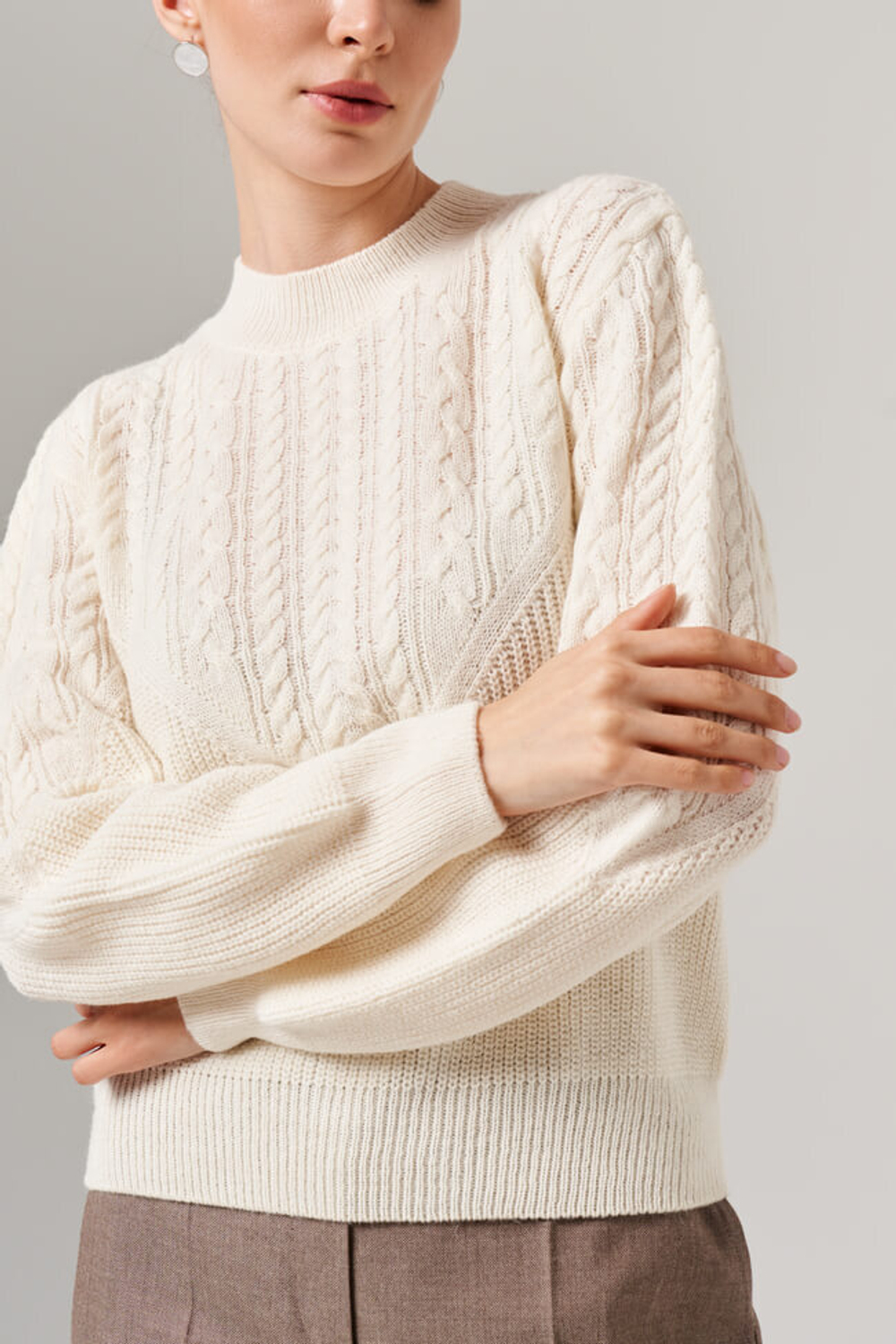 23094 Джемпер женский (молочный)