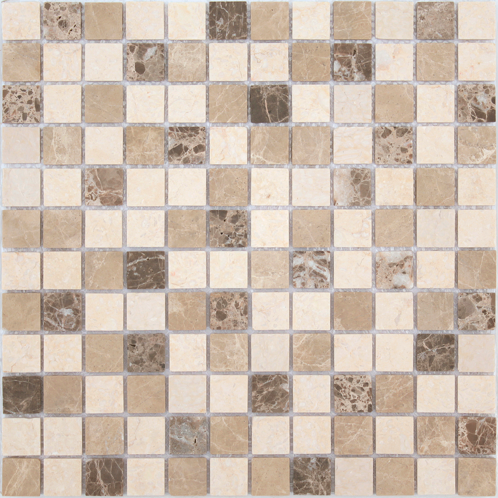 Мозаика LeeDo Caramelle: Pietrine - Pietra Mix 1 (Пет.) матовая 29,8x29,8x0,4 см (чип 23x23x4 мм)