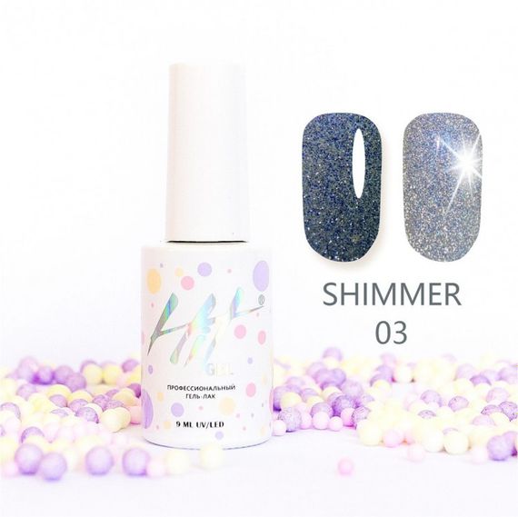 Гель-лак ТМ &quot;HIT gel&quot; №03 Shimmer, 9 мл