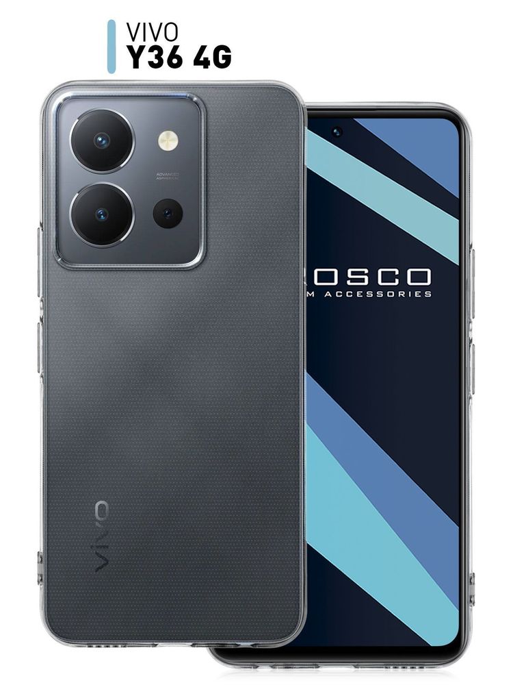 Чехол ROSCO для Vivo Y27 5G (арт.VV-Y27S-COLOURFUL-BLACK )