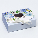 Упаковка для кондитерских изделий "Лиловые цветы" 16,5*11,5*5 см