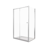 Душевой уголок Good Door Lira WTW+SP 110х90 стекло прозрачное/профиль хром