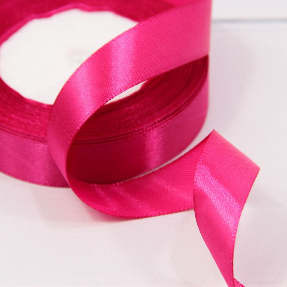 Лента Атласная 2см х 28м Сатин (Малиновый)