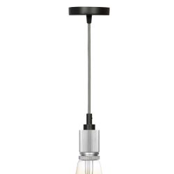 Светильник подвесной ЭРА PL13 E27 - 8 CH под лампу E27 хром | Подвесные светильники