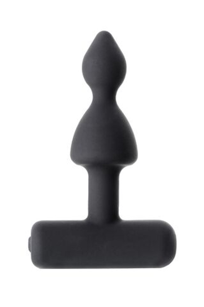 Небольшая анальная вибровтулка Erotist Arrow - 8,5 см. (Цвет: черный)