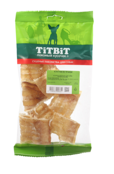 Лакомство TiTBIT Колечки из трахеи для собак 60 г (35033)