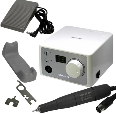 Комплект Аппарат для маникюра и педикюра 3N silver / H37LN/SFP-27, с педалью