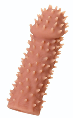 Насадка на фаллос с шипами Extreme Sleeve 007 M-size - 14,7 см. (Цвет: телесный)
