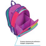 Ранец Berlingo Expert Light Pink blocks 38х28х15с 3 отд., с анатомической спинкой