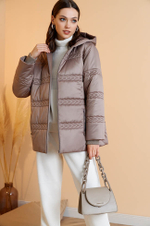 0084 Куртка женская (кофейный)