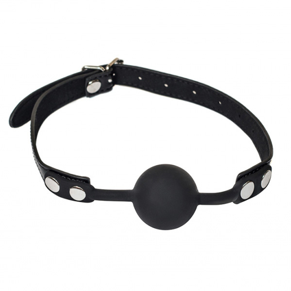 Черный силиконовый кляп-шар 4см Lola Games Party Hard Dolce Vita 1148-01lola