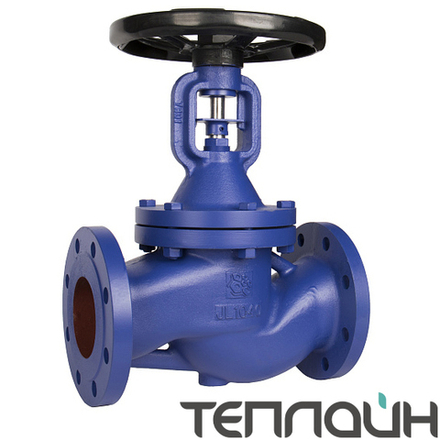 Вентиль запорный сильфонный РАШВОРК 334 334-020-16 чугунный DN 20 PN 16 фланцевый