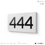 Номер на дверь 444, табличка на дверь для офиса, квартиры, кабинета, аудитории, склада, белая 120х70 мм, Айдентика Технолоджи