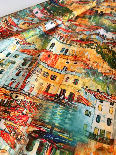 ДОМА, ГОРОД, ОРАНЖЕВЫЙ - 100% хлопок 3