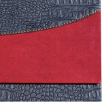 Планинг настольный недатированный (305х140 мм) BRAUBERG "Cayman", комбинация под кожу крокодила и гладкую кожу, 60 л., черный/т-кор, 123918