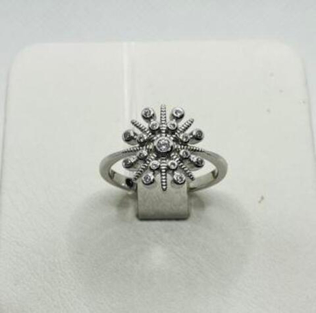 Кольцо из серебра с фианитами