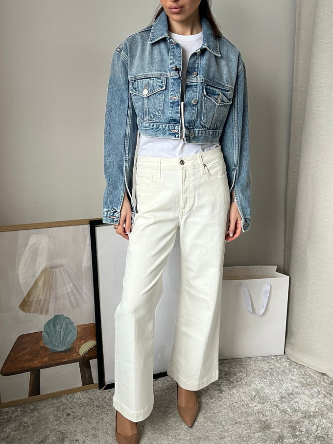 Новая джинсовая куртка Zara, S