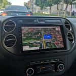 Магнитола для Volkswagen Tiguan 1 2007-2016, Golf Plus (рамка 9 чёрная, любая кнопка) - Teyes SPRO+ Android 10, ТОП процессор, 4-32, SIM-слот