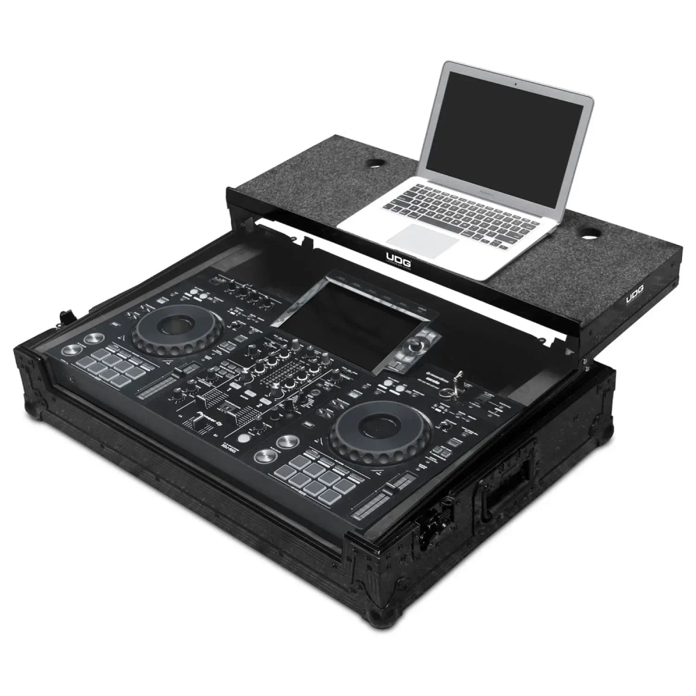 Кейс UDG Ultimate Flight Case Pioneer XDJ-RX3 Black Plus (Laptop Shelf + Wheels)