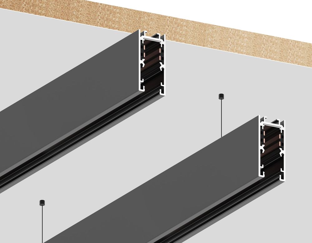 Ambrella Шинопровод 2м накладной/подвесной Magnetic standard 48V 10mm Track System GL1915