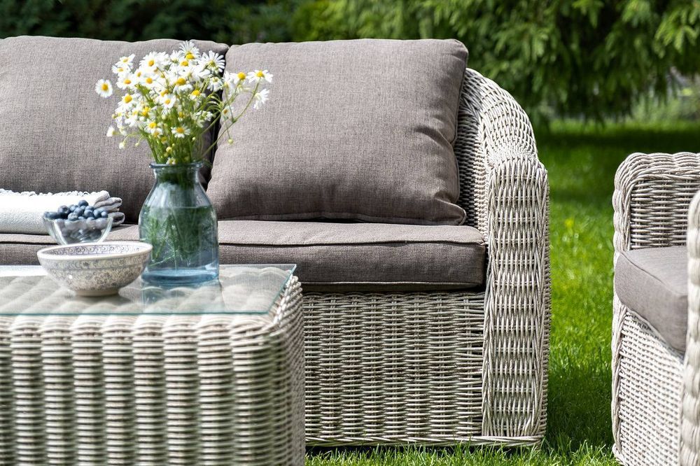 "Кон Панна" лаунж-зона из искусственного ротанга, цвет бежевый