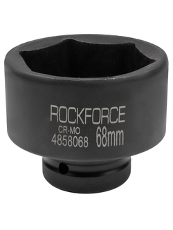Головка ударная глубокая 1'', 68мм (6гр) RockForce RF-4858068
