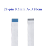 Шлейф 28 pin, 20 см, шаг 0.5 мм FFC, обратный Б